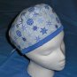 Mens Doctors Scrub Techs Quality Unisex Scrub Hats Medical Caps SNOWFLAKES