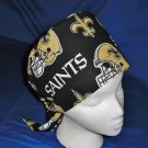 Ladies Nurses Scrubs Scrub Caps Cap  PIXIE TIE-BACK  NEW ORLEANS SAINTS