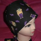 Ladies Quality Scrub Caps Designed for Comfort Halloween Pixie Cap FRANKENSTEIN