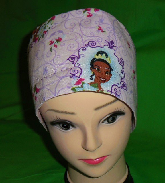 Surgical Scrubs Cap Caps Hats Ladies Pixie Disney's THE FROG PRINCESS