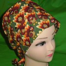 Thanksgiving Watercolor Turkeys Nurses Scrubs Hat Ladies Hats Pixie Scrub Caps Surgical Cap