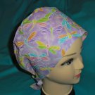 Ladies Nurses Scrubs Hats Women Pixie Scrub Caps Surgical Cap Medical Hats PASTEL DRAGONFLIES