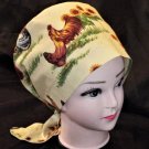 Ladies Scrubs Hats Pixie Cap Scrub Caps Surgical Medical Hat Hats Sunflowers And Chickens