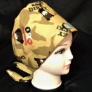 DUCK DYNASTY Faces Ladies Womens Pixie Hats Surgical Medical Scrubs Scrub Cap Hat Handcrafted