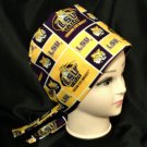 Women Ladies Nurses Affordable Surgical Medical Scrub Caps Fabric LSU TIGERS