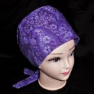 Purple Nurses Scrubs Hats Women Pixie Scrub Caps Surgical Cap Medical Hats Hospital Caps
