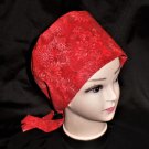 Nurses Surgical Scrubs Scrub Caps Ladies Pixie Cap Hat Surgery Hats Shades Of  Red
