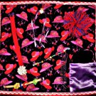 Ladies Red Hat Society Handmade Quilt Fidget Blanket Busy Hands Quilt Alzheimer's Stroke Dementia