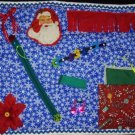 Ladies Christmas Quilt Fidget Blanket Lap Quilt Alzheimer's Stroke Dementia Brain Trauma Gift