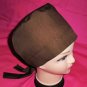 Ladies Scrubs Scrub Caps Hat Pixie Surgical Medical Cap Hats SOLID BROWN
