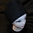 Womens Handcrafted Surgical Medical Pixie Scrub Cap Solid Black