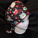 Nurses Scrubs Scrub Caps OR Caps Owls Brown Women Surgical Ladies Pixie Cap