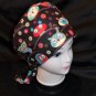 Nurses Scrubs Scrub Caps OR Caps Owls Brown Women Surgical Ladies Pixie Cap