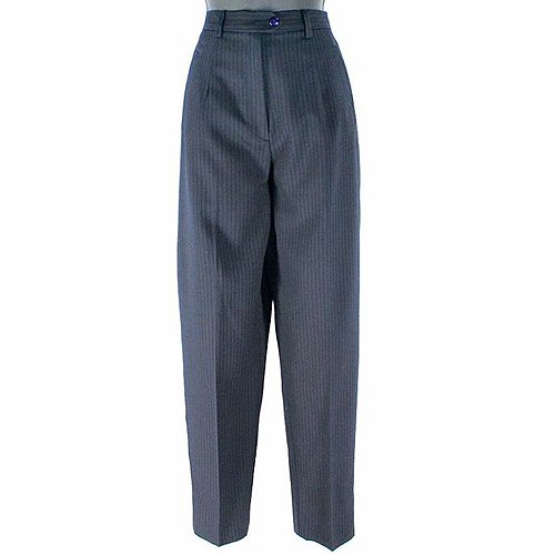 HERMAN GEIST Navy Wool Blend Pinstripe Dress Pants Size 10 (M) Medium