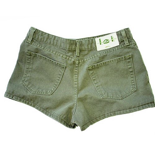 L.e.i. Olive Green Twill Khaki Short Shorts 2" Inseam Juniors Size 9 (M ...