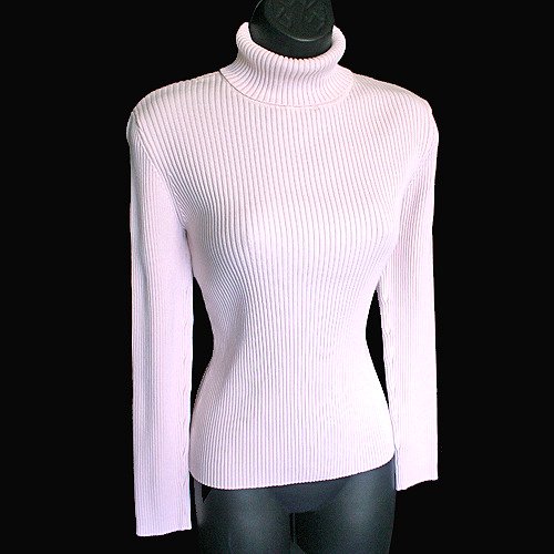 light pink turtleneck shirt