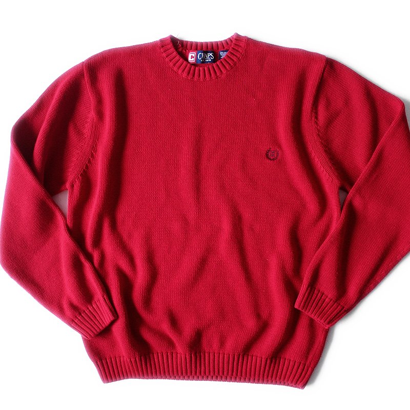 Classic Red Chaps Ralph Lauren Cotton Sweater Jumper Golf Christmas Men ...
