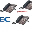 NEC DSX40 PHONE SYSTEM (3) 34B (1) 22 BUTTON DISPLAY PHONES DSX
