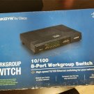 LINKSYS BY CISCO EZXS88W 8 PORT 10/100 WORKGROUP SWITCH w/ POWER SUPPLY