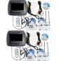 7 Inch LCD Car Headrest DVD Player + FM Transmitter -Pair -Black