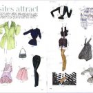 OPPOSITES ATTRACT Magazine Paper Dolls 2 BIG PAGES