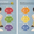 GET DRESSED FOR SCHOOL Double-Sided Magazine Paper Dolls