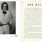 BOB WELCH Black & White Press Photo & 3-Page Bio 1970s