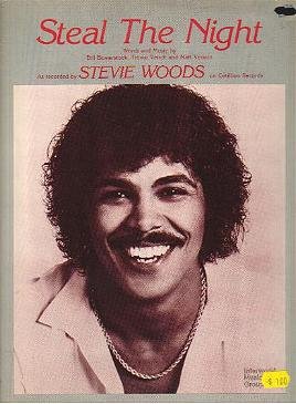 Steal The Night STEVIE WOODS Sheet Music 1981 PHOTO