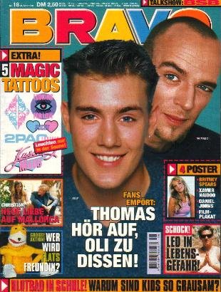 BRAVO MAGAZINE #18 April 29, 1999 Oli P THOMAS D Tarkan