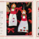 CHRISTMAS DOLL ORNAMENT Magazine Paper Doll w/ Instructions