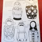 THE RUSSIAN MATRËSHKA PAPER DOLL Magazine Paper Dolls Linda Poirier Holderbaum