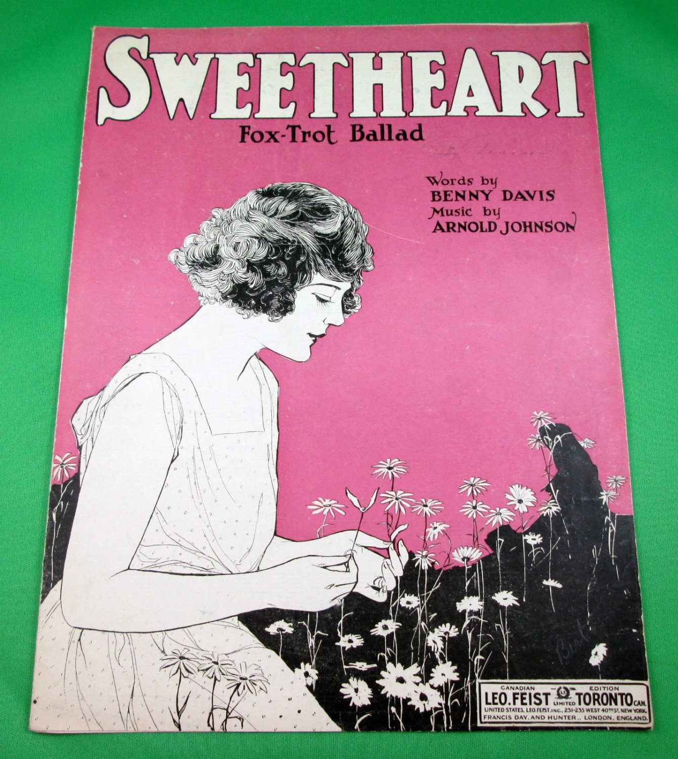 SWEETHEART FOX-TROT BALLAD Vintage Sheet Music © 1921