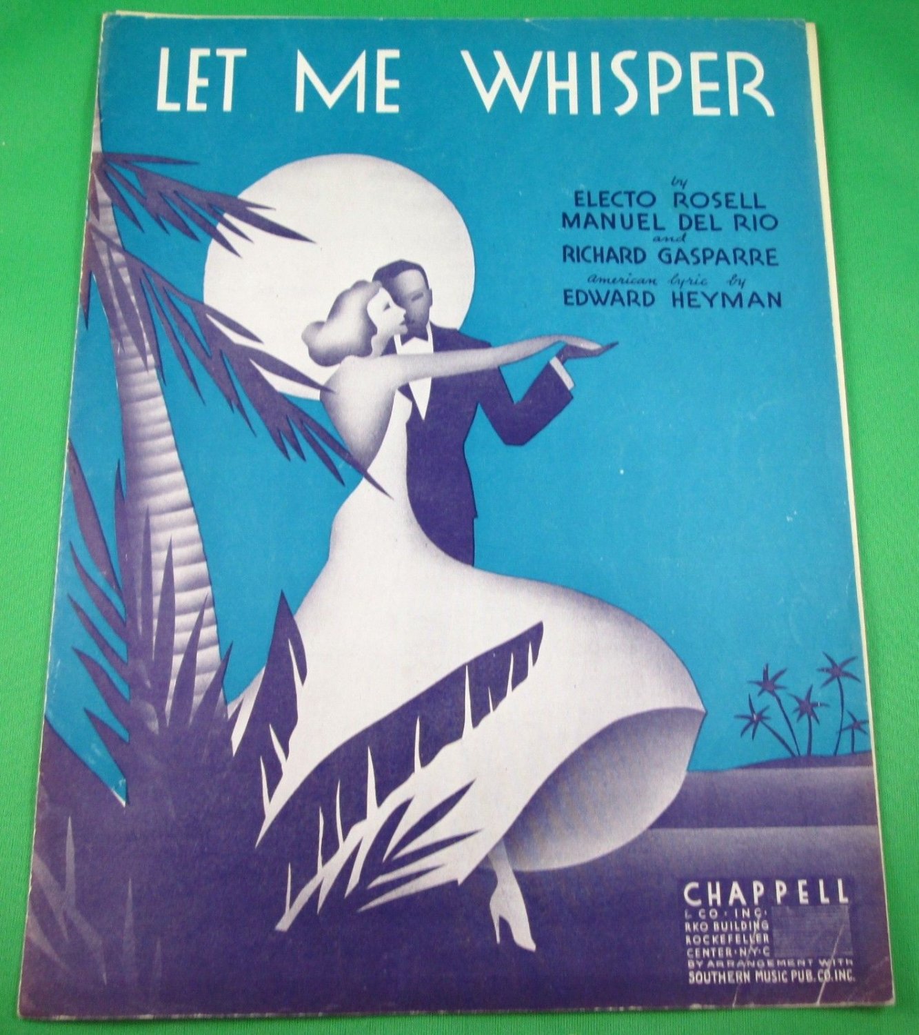 LET ME WHISPER (MURMULLO) Vintage Piano/Vocal/Guitar Sheet Music Â© 1938