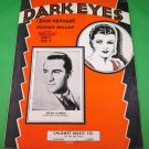 DARK EYES Russian Ballad Piano/Vocal/Guitar Sheet Music BERNIE CUMMINS © 1936
