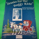 THANKS FOR THE BUGGY RIDE Vintage Piano/Vocal/Guitar Sheet Music © 1925