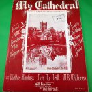MY CATHEDRAL Vintage Piano/Vocal/Guitar Sheet Music ABC BREAKFAST CLUB © 1963