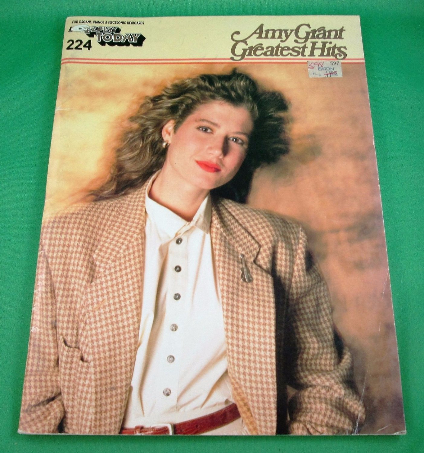 AMY GRANT GREATEST HITS E-Z Play Today Song Book #224 © 1980's 22 Songs ...