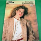AMY GRANT GREATEST HITS E-Z Play Today Song Book #224 © 1980's 22 Songs PHOTOS