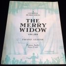 THE MERRY WIDOW Piano Solo Valse Sheet Music FRANZ LEHAR © 1907