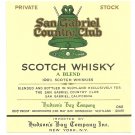 SAN GABRIEL COUNTRY CLUB Scotch Whisky Label