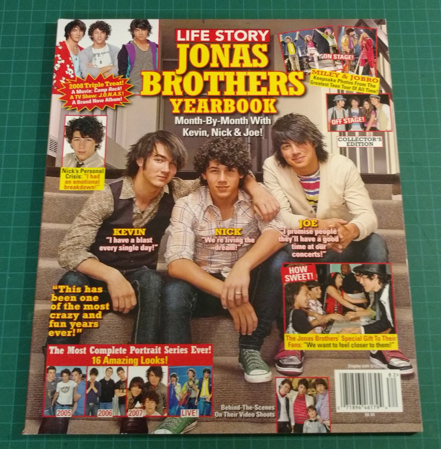 JONAS BROTHERS Life Story Collector's Edition Yearbook 2008 Full Color NEW COPY!