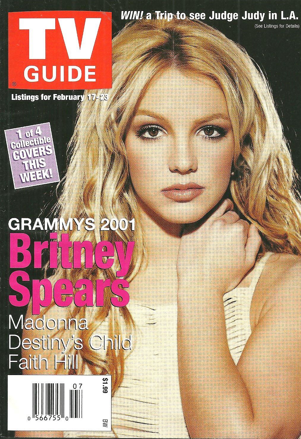 TV GUIDE MAGAZINE February 17-23, 2001 BRITNEY SPEARS ...