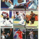 SI SPORTS ILLUSTRATED FOR KIDS Sheet of 9 Trading Cards #46 to #54 BOB BURNQUIST