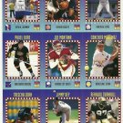 SI SPORTS ILLUSTRATED FOR KIDS Sheet of 9 Trading Cards #298-306 PAVEL BURE