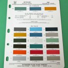 1963 WILLYS / STUDEBAKER Original Pittsburgh Ditzler 2-Sided Paint Chips Chart