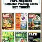 FATE MAGAZINE Collector Trading Cards - 6 Card Perforated Sheet #3 1996 - UNCUT