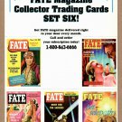 FATE MAGAZINE Collector Trading Cards - 5 Card Perforated Sheet #6 1996 - UNCUT