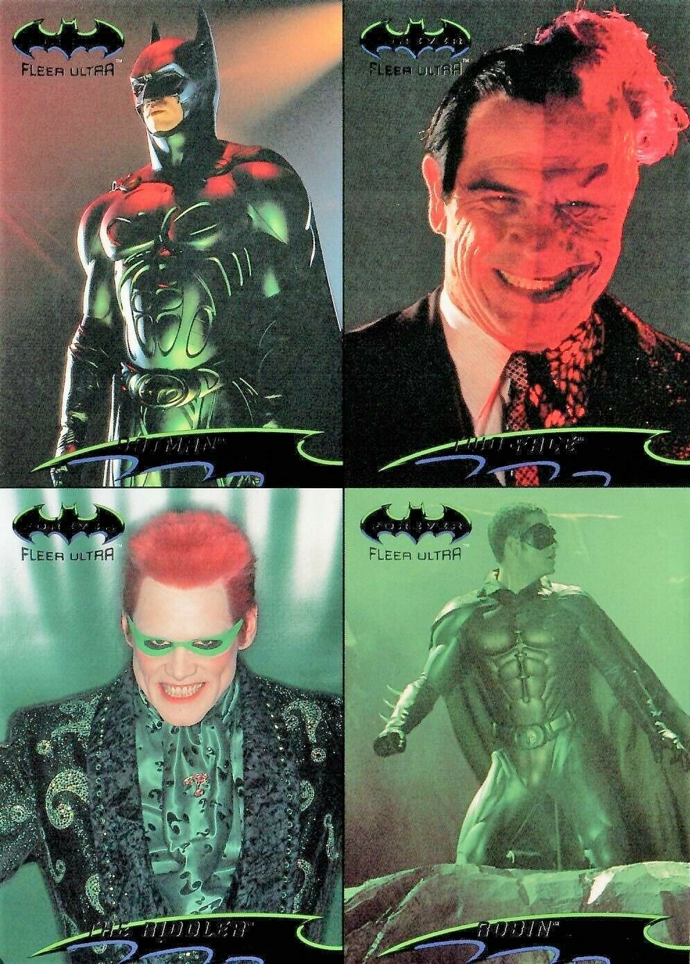 BATMAN FOREVER Large-Size Double-Sided Promo Trading Card Â© 1995