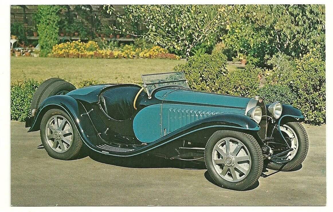 1933 Bugatti Type 55 "Supersport" Unposted Postcard Â© 1972