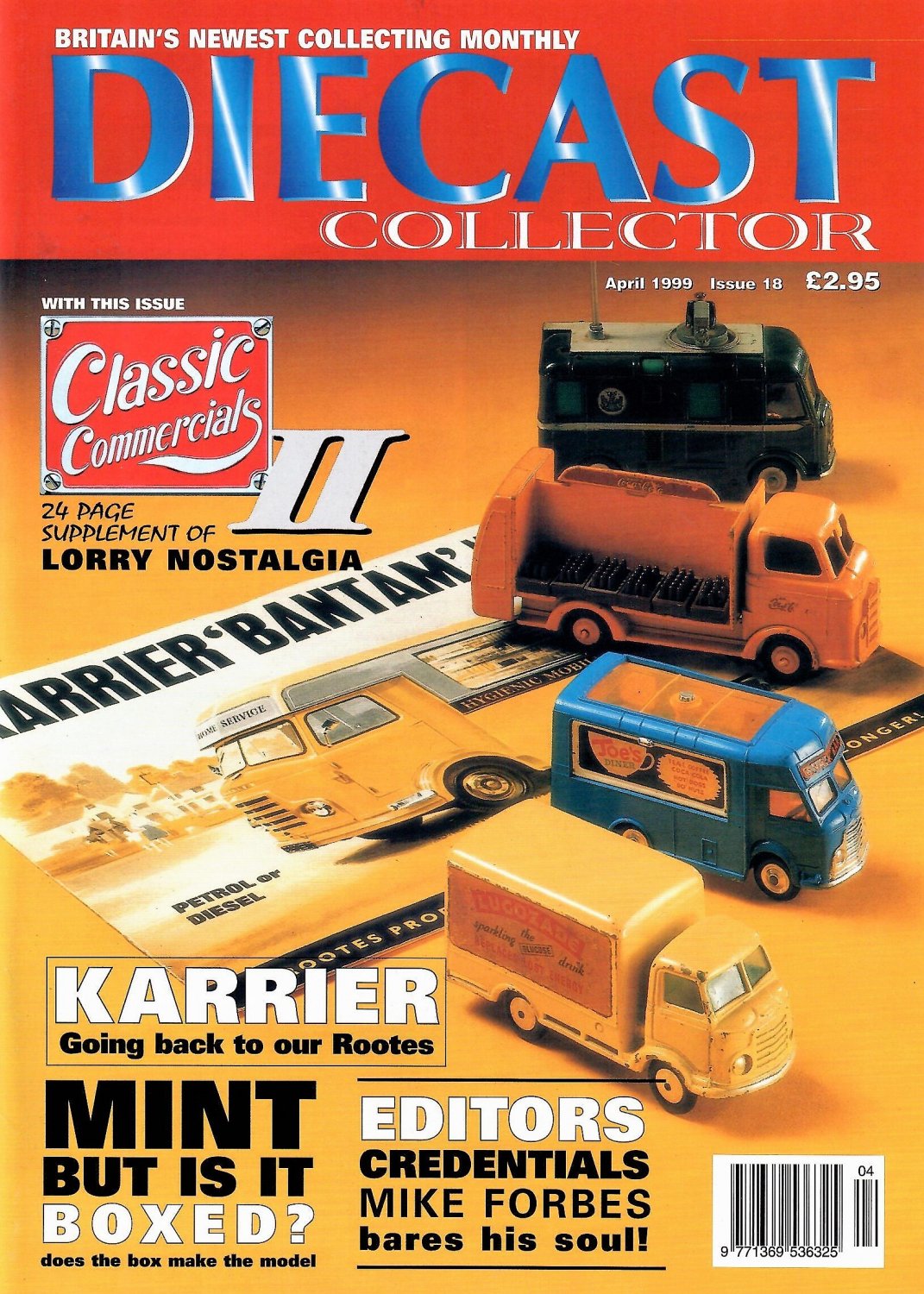DIECAST COLLECTOR MAGAZINE #18 April 1999 Matchbox Toys From Down Under